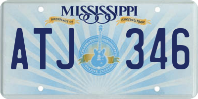 MS license plate ATJ346