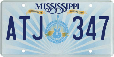MS license plate ATJ347