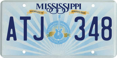 MS license plate ATJ348