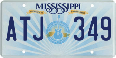 MS license plate ATJ349