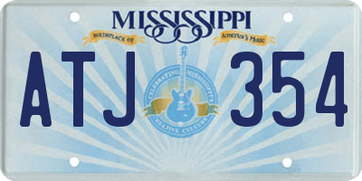 MS license plate ATJ354