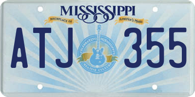 MS license plate ATJ355