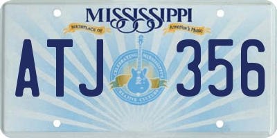 MS license plate ATJ356