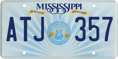 MS license plate ATJ357