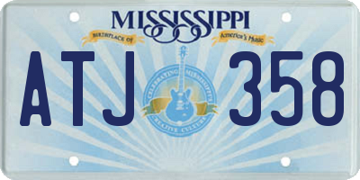 MS license plate ATJ358