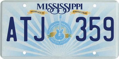 MS license plate ATJ359
