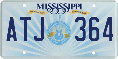 MS license plate ATJ364