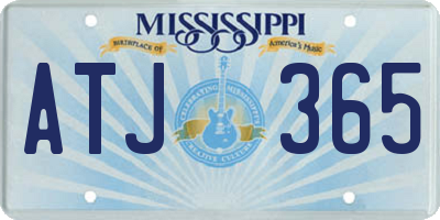 MS license plate ATJ365