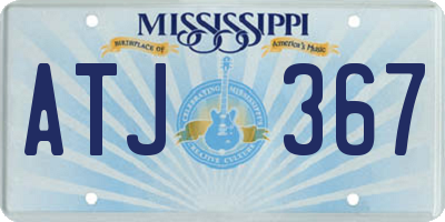 MS license plate ATJ367