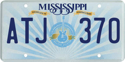 MS license plate ATJ370