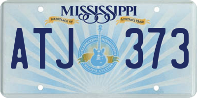 MS license plate ATJ373