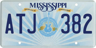 MS license plate ATJ382