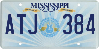 MS license plate ATJ384