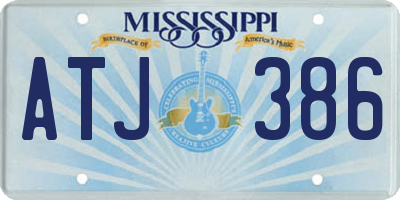 MS license plate ATJ386
