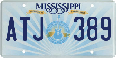 MS license plate ATJ389
