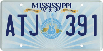 MS license plate ATJ391