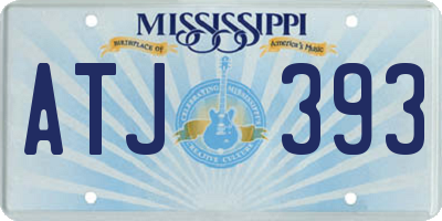 MS license plate ATJ393