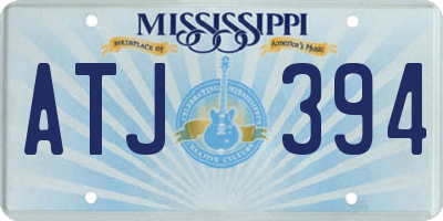 MS license plate ATJ394