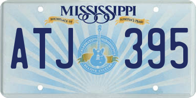 MS license plate ATJ395