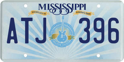 MS license plate ATJ396