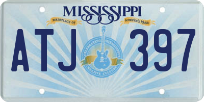 MS license plate ATJ397