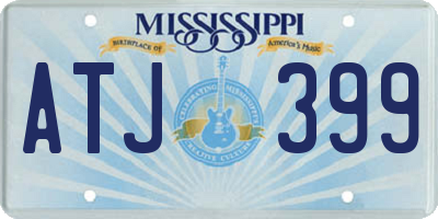 MS license plate ATJ399