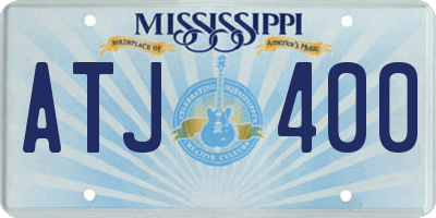 MS license plate ATJ400