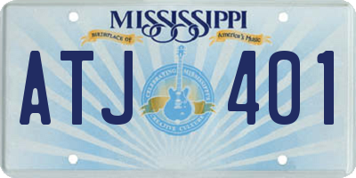 MS license plate ATJ401