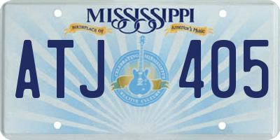 MS license plate ATJ405