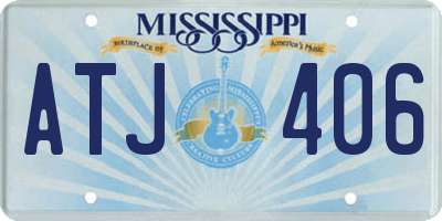 MS license plate ATJ406
