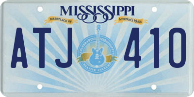 MS license plate ATJ410