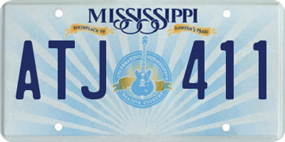 MS license plate ATJ411