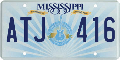 MS license plate ATJ416