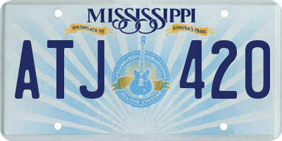 MS license plate ATJ420