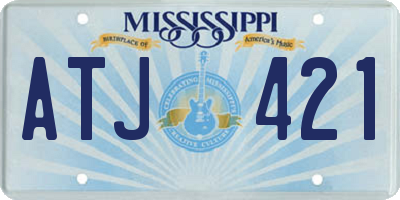 MS license plate ATJ421