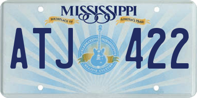 MS license plate ATJ422