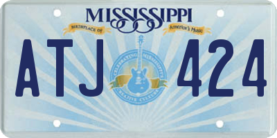 MS license plate ATJ424
