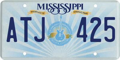 MS license plate ATJ425