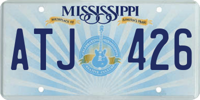MS license plate ATJ426