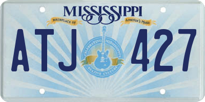 MS license plate ATJ427