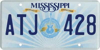 MS license plate ATJ428
