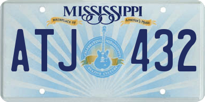 MS license plate ATJ432
