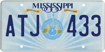 MS license plate ATJ433