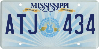 MS license plate ATJ434