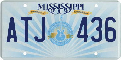 MS license plate ATJ436