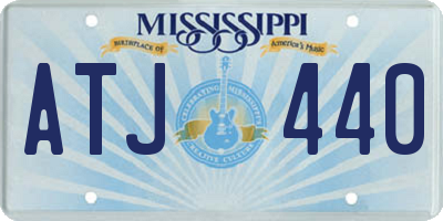 MS license plate ATJ440