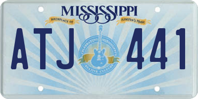 MS license plate ATJ441
