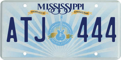 MS license plate ATJ444