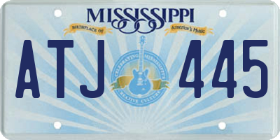 MS license plate ATJ445