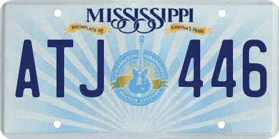 MS license plate ATJ446